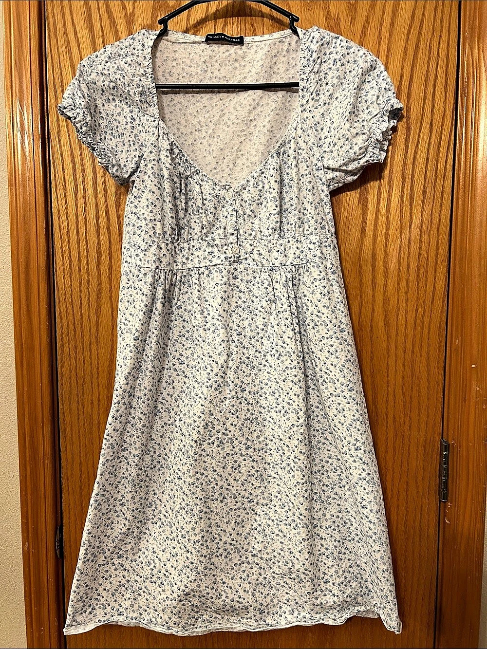 Brandy Melville Floral Maxi Dress in Blue & White Like New